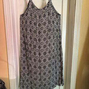 Ava & Viv Monochrome Zebra Print Dress